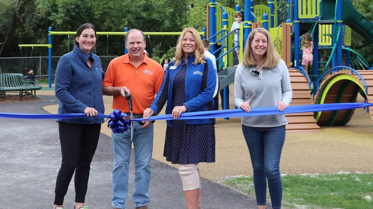 Ribbon cutting celebrates new Ben Allison Park playground Elmhurst